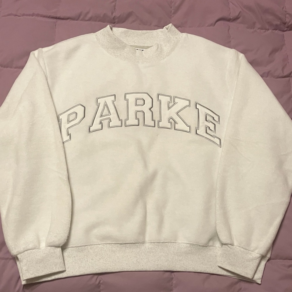 Parke inside-out mock neck Sweatshirt